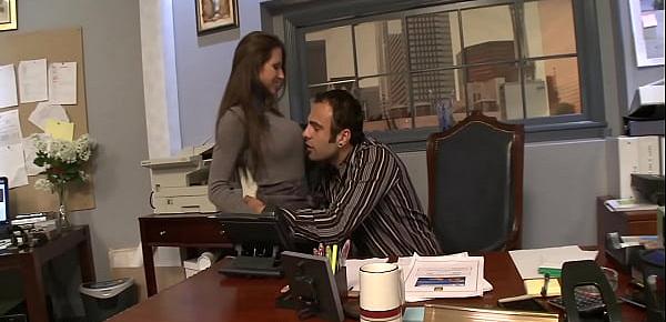  Rachel Roxxx Uses Her Big Tits To Make Her Boss Happy